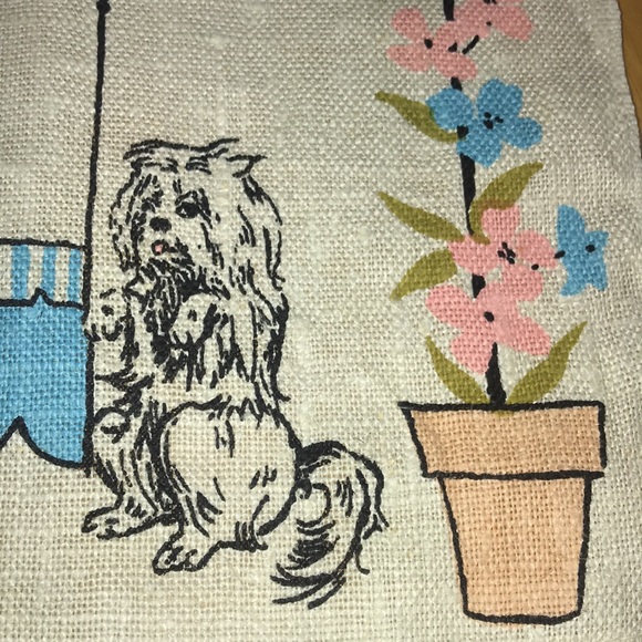 1950 Stevens Linen Bedtime Prayer Banner EUC - Picture 9 of 17